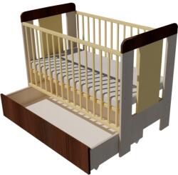  Claudia Trio baba kiságy 120×60 cm - világos sonoma/bézs/mokka