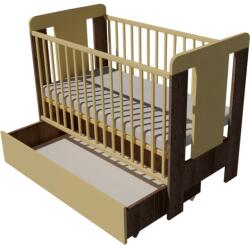  Claudia Duo baba kiságy 120×60 cm - Sötét sonoma/bézs