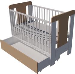  Claudia Duo baba kiságy 120×60 cm - Fehér/cappuccino