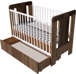  Claudia Duo baba kiságy 120×60 cm - Sötét sonoma/világos sonoma