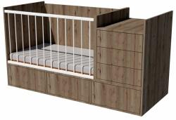  Gina Uno 4in1 baba kombi kiságy 120×70 cm - Gesztenye