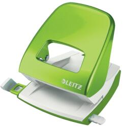 Leitz Perforator de birou, metalic, 30 coli, verde, LEITZ WOW 5008 (L-50081054)