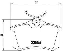 BREMBO Set placute frana, frana disc VW BORA (1J2) (1998 - 2005) BREMBO P 85 020