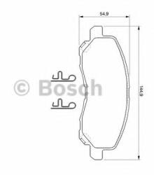 Bosch Set placute frana, frana disc MITSUBISHI OUTLANDER III (GF, GG, ZJ) (2012 - 2016) BOSCH 0 986 424 716