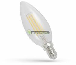 spectrumLED Premium Clear COG 6W 1800K E14 LED gyertya, extra melegfehér 2évG WOJ14650 (WOJ14650)