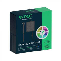 V-TAC Szolár napelemes RGB LED szalag szett IP67 RGB - 23046 - v-tachungary