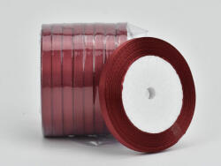  Bordó szatén szalag 6mm 10 tekercs - OKOSÁR! - kosarbolt