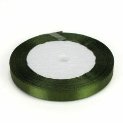  Fenyőzöld szatén szalag 1cm x 22méter - kosarbolt