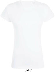 SOL'S Női MAGMA szublimációs rövid ujjú póló , SOL'S SO01705, White-S (so01705wh-s)