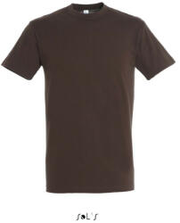 SOL'S Uniszex REGENT kereknyakú rövid ujjú pamut póló, SOL'S SO11380, Chocolate-XL (so11380co-xl)