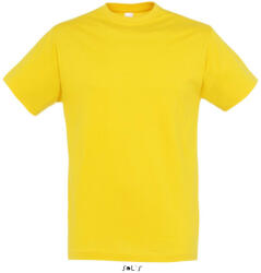 SOL'S Uniszex REGENT kereknyakú rövid ujjú pamut póló, SOL'S SO11380, Gold-XL (so11380go-xl)