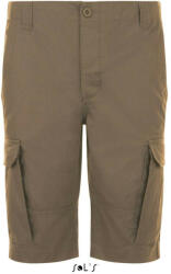 SOL'S Férfi JACKSON pamut bermuda oldalsó szárzsebekkel, SOL'S SO01660, Chestnut-50 (so01660cs-50)
