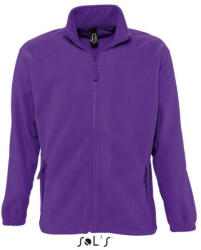 SOL'S Uniszex NORTH cipzáras polár pulóver, SOL'S SO55000, Dark Purple-3XL (so55000dp-3xl)