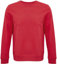 SOL'S Uniszex organikus környakas pulóver frottír béléssel, SOL'S SO03574, Red-XL (so03574re-xl)