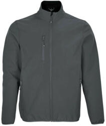 Sol'S Férfi FALCON softshell dzseki, 3 rétegű, SOL'S SO03827, Charcoal Grey-3XL (so03827ch-3xl)