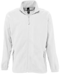 SOL'S Uniszex NORTH cipzáras polár pulóver, SOL'S SO55000, White-XS (so55000wh-xs)