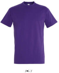 SOL'S Férfi IMPERIAL környakas rövid ujjú pamut póló, SOL'S SO11500, Dark Purple-XL (so11500dpu-xl)