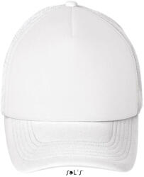 Sol'S Uniszex hálós 5 paneles baseball sapka, SOL'S SO01668, White-U (so01668wh-u)