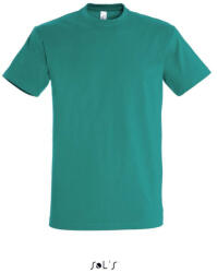 SOL'S Férfi IMPERIAL környakas rövid ujjú pamut póló, SOL'S SO11500, Emerald-2XL (so11500em-2xl)
