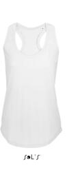 SOL'S Női ujjatlan sporthátú trikó, SOL'S SO00579, White-XS (so00579wh-xs)