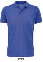 SOL'S Férfi PLANET organikus rövid ujjú galléros póló, SOL'S SO03566, Royal Blue-2XL (so03566ro-2xl)