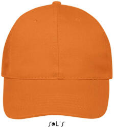 Sol'S Uniszex vastag 6 paneles pamut baseball sapka, SOL'S SO88100, Orange-U (so88100or-u)