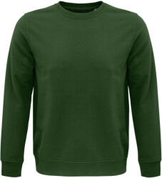 SOL'S Uniszex organikus környakas pulóver frottír béléssel, SOL'S SO03574, Bottle Green-XL (so03574bg-xl)