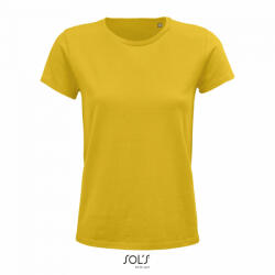 SOL'S Női CRUSADER organikus pamutból készült rövid ujjú póló , SOL'S SO03581, Gold-L (so03581go-l)