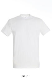 SOL'S Férfi IMPERIAL környakas rövid ujjú pamut póló, SOL'S SO11500, White-XL (so11500wh-xl)