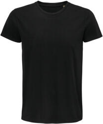 SOL'S Férfi PIONEER rövid ujjú póló organikus pamutból, SOL'S SO03565, Deep Black-S (so03565dbl-s)