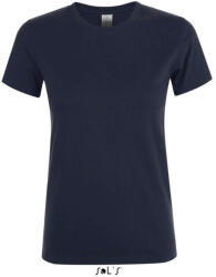 SOL'S Női REGENT kereknyakú rövid ujjú pamut póló, SOL'S SO01825, Navy-XL (so01825nv-xl)