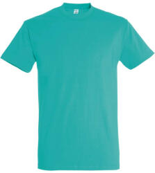 SOL'S Férfi IMPERIAL környakas rövid ujjú pamut póló, SOL'S SO11500, Caribbean Blue-2XL (so11500cbb-2xl)
