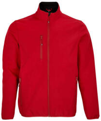 SOL'S Férfi FALCON softshell dzseki, 3 rétegű, SOL'S SO03827, Pepper Red-S (so03827pre-s)