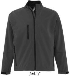SOL'S Férfi RELAX vastag 3 rétegű softshell dzseki, SOL'S SO46600, Charcoal Grey-S (so46600ch-s)