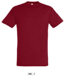 SOL'S Uniszex REGENT kereknyakú rövid ujjú pamut póló, SOL'S SO11380, Tango Red-M (so11380tr-m)