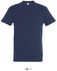 SOL'S Férfi IMPERIAL környakas rövid ujjú pamut póló, SOL'S SO11500, French Navy-4XL (so11500fn-4xl)
