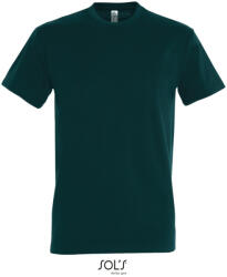 SOL'S Férfi IMPERIAL környakas rövid ujjú pamut póló, SOL'S SO11500, Petroleum Blue-M (so11500pet-m)