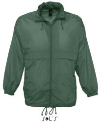 Sol'S Uniszex vízálló, kapucnis széldzseki, SOL'S SO32000, Forest Green-S (so32000fo-s)