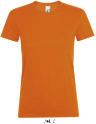 SOL'S Női REGENT kereknyakú rövid ujjú pamut póló, SOL'S SO01825, Orange-3XL (so01825or-3xl)