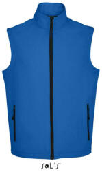 Sol'S Férfi RACE cipzáras softshell mellény, SOL'S SO02887, Royal Blue-2XL (so02887ro-2xl)