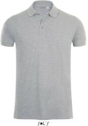 SOL'S Férfi PHOENIX galléros sztreccs póló, SOL'S SO01708, Grey Melange-2XL (so01708gm-2xl)