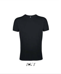 SOL'S REGENT FIT környakas testhez álló férfi póló, SOL'S SO00553, Deep Black-2XL (so00553dbl-2xl)