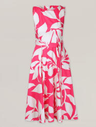 Willsoor Női ujjatlan klasszikus A-vonalú pamut ruha rózsaszín mintával 16639