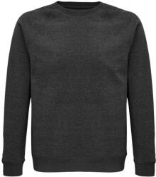 SOL'S Uniszex organikus környakas pulóver, SOL'S SO03567, Charcoal Melange-2XL (so03567chme-2xl)