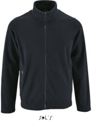 SOL'S Férfi NORMAN cipzáras egyszerű polár pulóver, SOL'S SO02093, Navy-2XL (so02093nv-2xl)