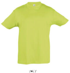 SOL'S Gyerek REGENT KIDS környakas rövid ujjú pamut póló, SOL'S SO11970, Apple Green-2A (so11970ag-2a)