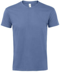 SOL'S Férfi IMPERIAL környakas rövid ujjú pamut póló, SOL'S SO11500, Blue-3XL (so11500blu-3xl)