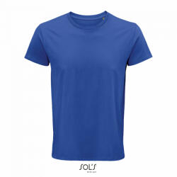 SOL'S Férfi CRUSADER környakas rövid ujjú póló organikus pamutból, SOL'S SO03582, Royal Blue-S (so03582ro-s)