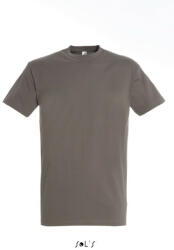 SOL'S Férfi IMPERIAL környakas rövid ujjú pamut póló, SOL'S SO11500, Zinc-XL (so11500zi-xl)