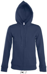 SOL'S Női cipzáras kapucnis pulóver, SOL'S SO47900, French Navy-M (so47900fn-m)